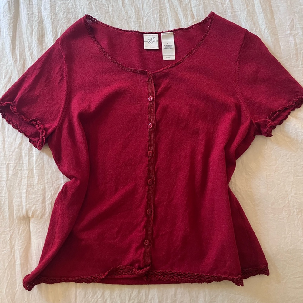 Red Button Shirt